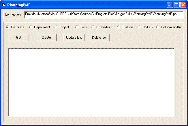 Object Model PlanningPME Integraci�n