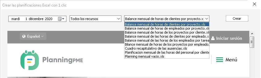 Crear un planning en Excel