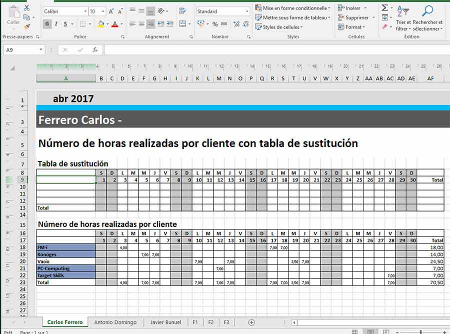 Crear Una Plantilla De Planning En Excel Con Planningpme