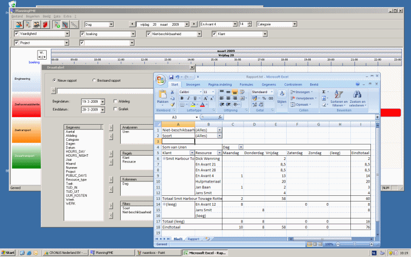 ERP Navision Planning Excel