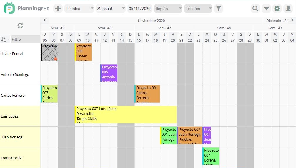  Programa de gestin de proyectos