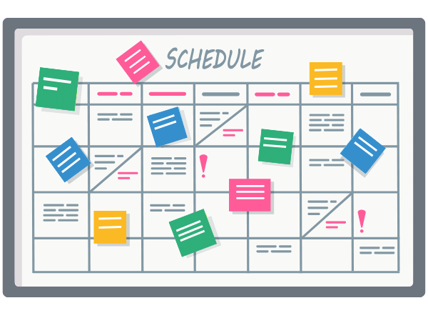 Los tipos de plannings disponibles en el software