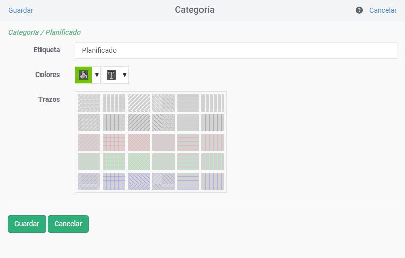 Clasificacin de los eventos a travs de las categoras